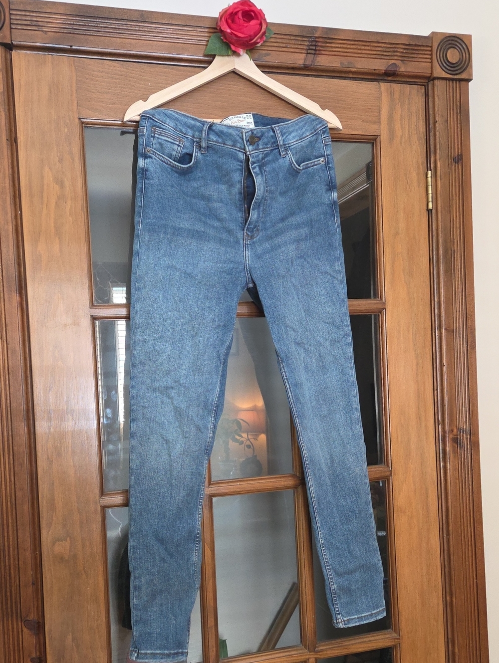 FatFace UK - Denim High Waist HARLOW Skinny Jeans in Classic Blue Size 8US